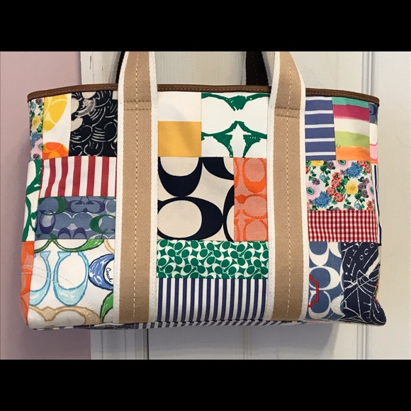 Authentic Coach Patchwork Tote - Picture 3 of 8